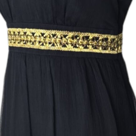 Spenser Jeremy Black Silk Sleeveless Dress Size 8 - Picture 7 of 9